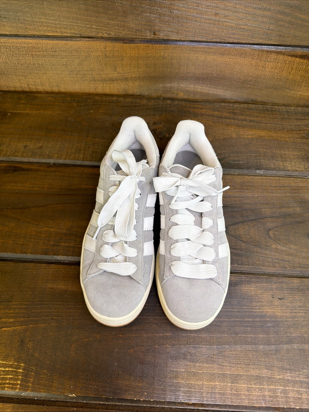 Adidas Campus 00s Gray & White Sneakers Casual Shoes Men Size 9 Gum Sole HQ8707